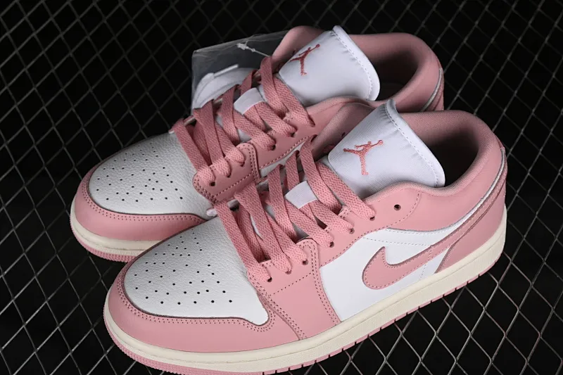 All categories Air Jordan Jordan series basketball shoes Air Jordan 1 Low Air Jordan 1 Low AJ1 Joe 1 pink and white low-top cultural and casual sneakers DC0774-162